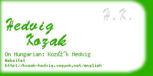 hedvig kozak business card
